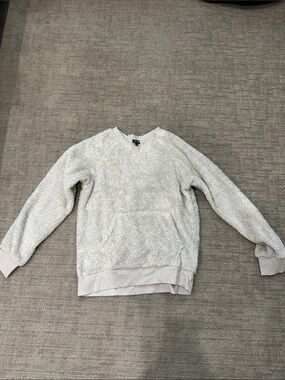 Women's Cream Sherpa Crewneck Pullover